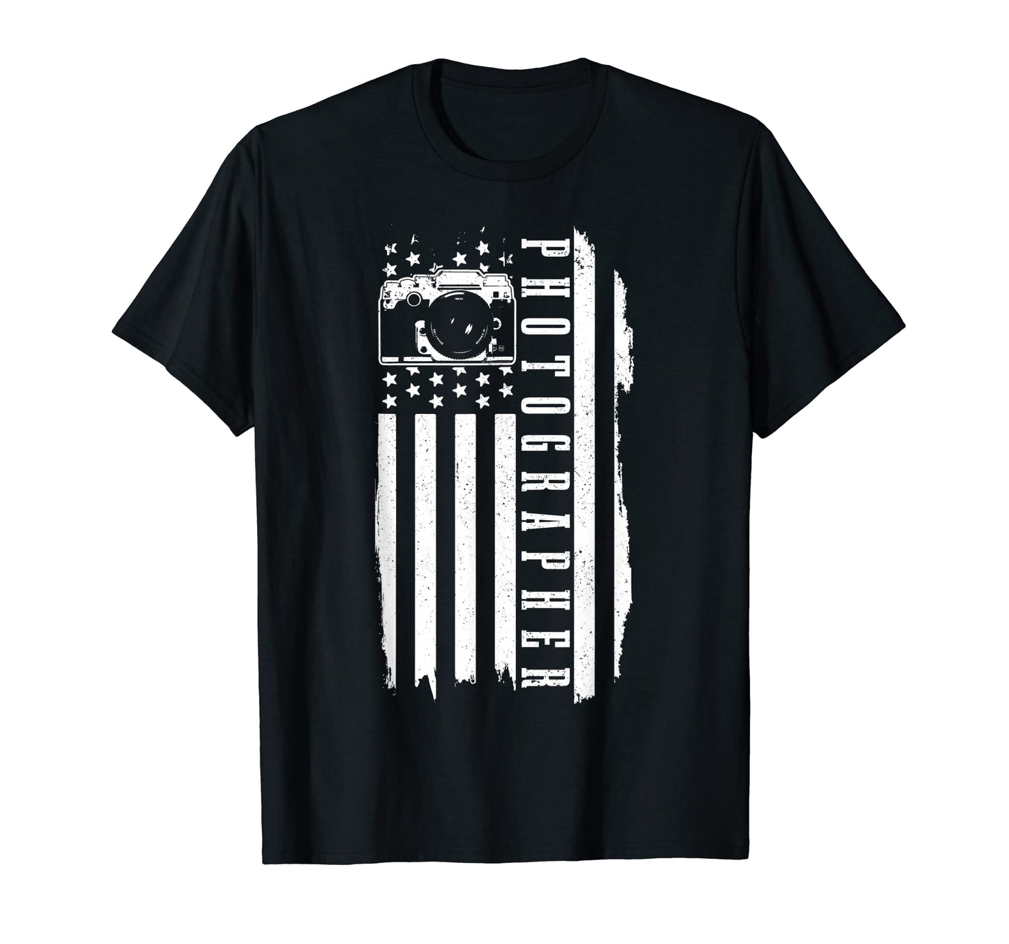 Patriotic Photographer Us Flag Camera T-Shirt - Graphic Print for Adults - T-Shirt, Sweatshirt, Hoodie