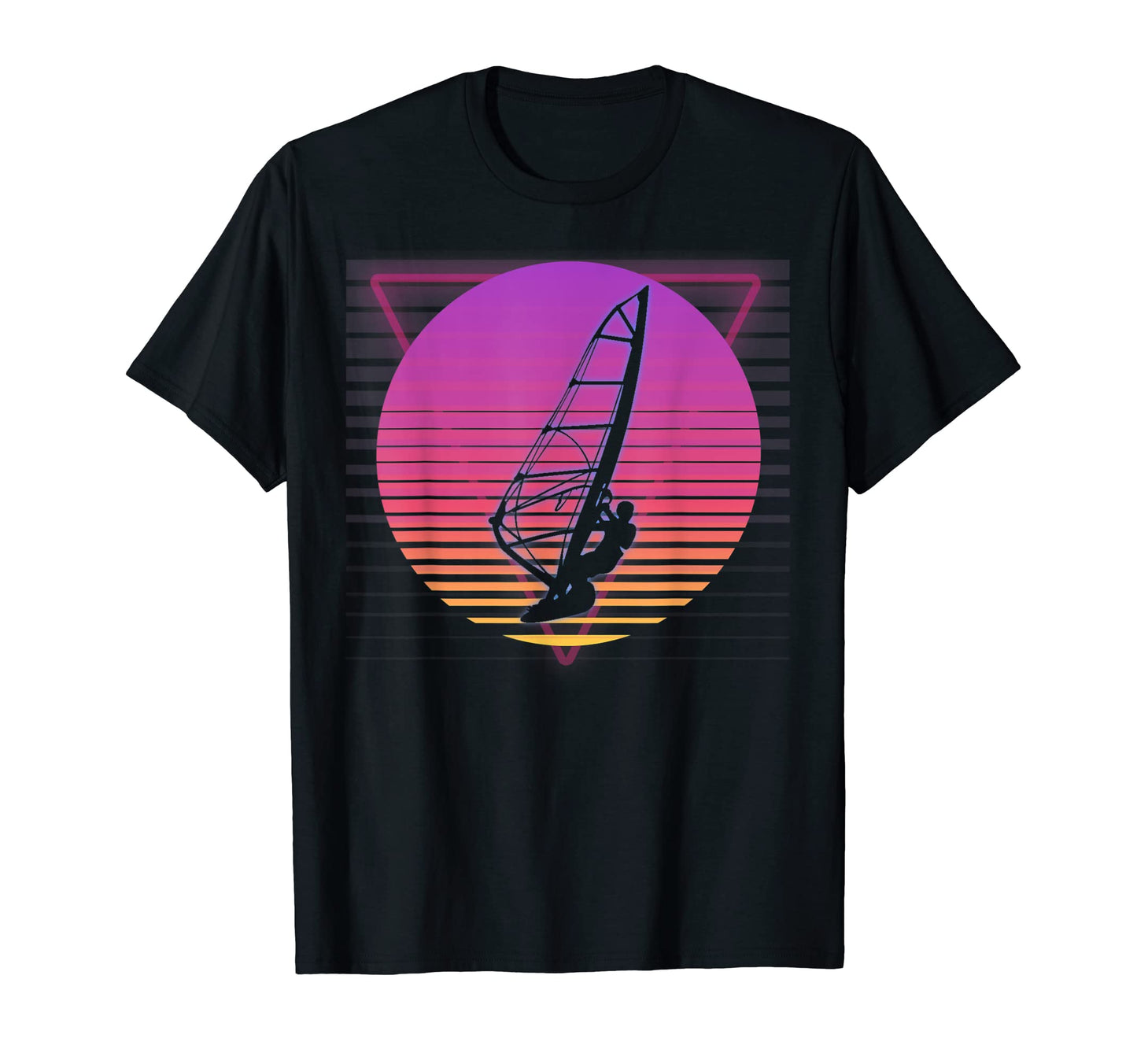 Windsurf Vaporwave 80S 90S Surf Surfer T-Shirt - Novelty Apparel for Adults - T-Shirt, Sweatshirt, Hoodie