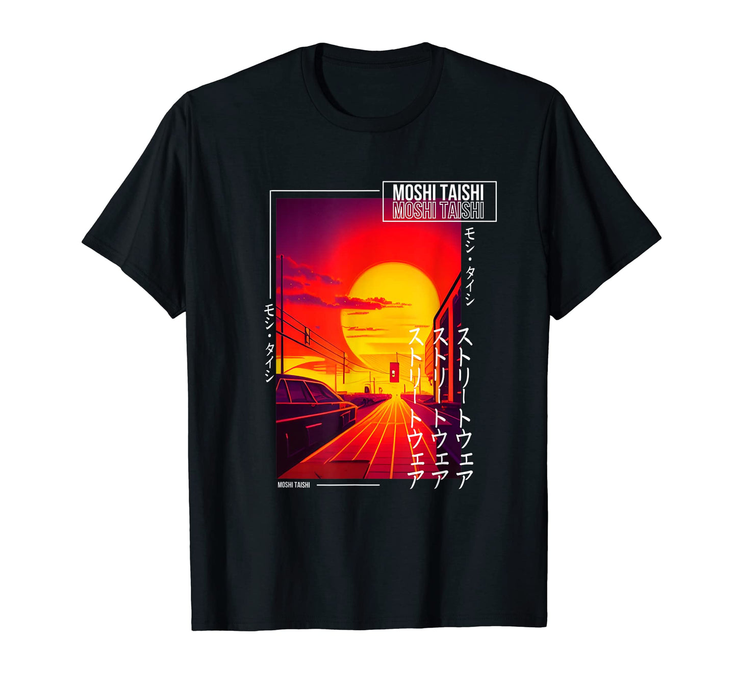 90S Synthwave Japanese Vaporwave Art T-Shirt - Casual Everyday Wear Unisex - T-Shirt, Sweatshirt, Hoodie