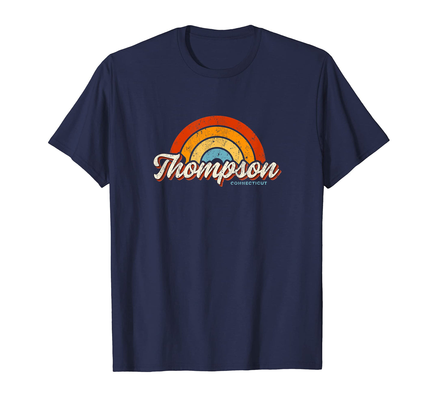 Thompson Connecticut Ct Rainbow 70S T-Shirt - Streetwear Style Men Women - T-Shirt, Sweatshirt, Hoodie