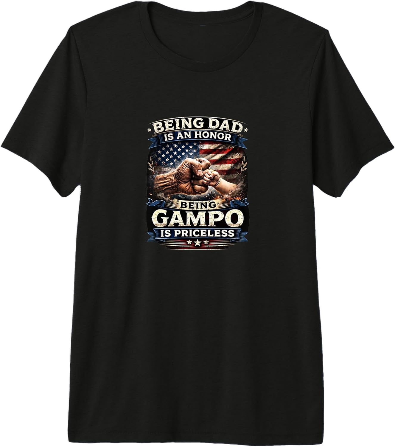 Patriotic Dad Grandpa Co - Adult & Kids T-Shirts, Sweatshirts & Hoodies apparel design preview 1