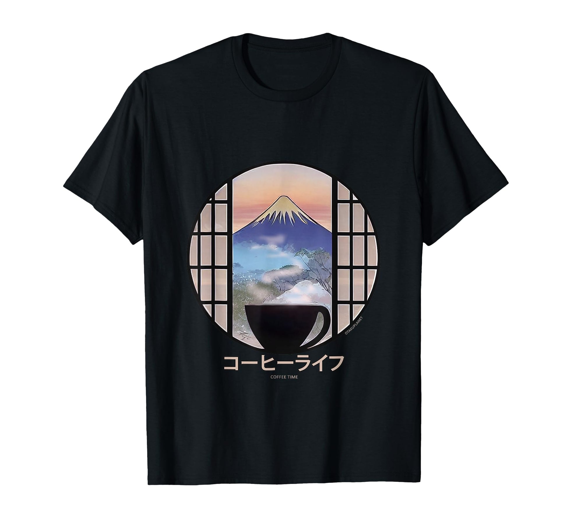 Coffee Life Japanese Vaporwave T-Shirt - Casual Everyday Wear Unisex - T-Shirt, Sweatshirt, Hoodie