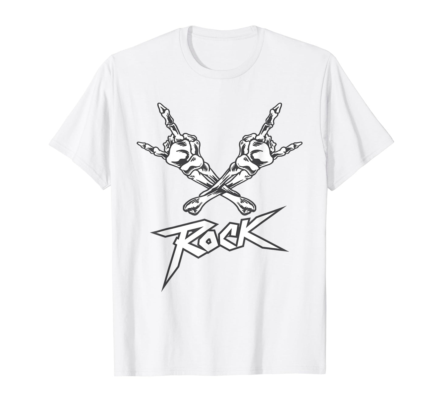 Skeleton Hand Heavy Rock Music T-Shirt - Streetwear Style for Adults - T-Shirt, Sweatshirt, Hoodie