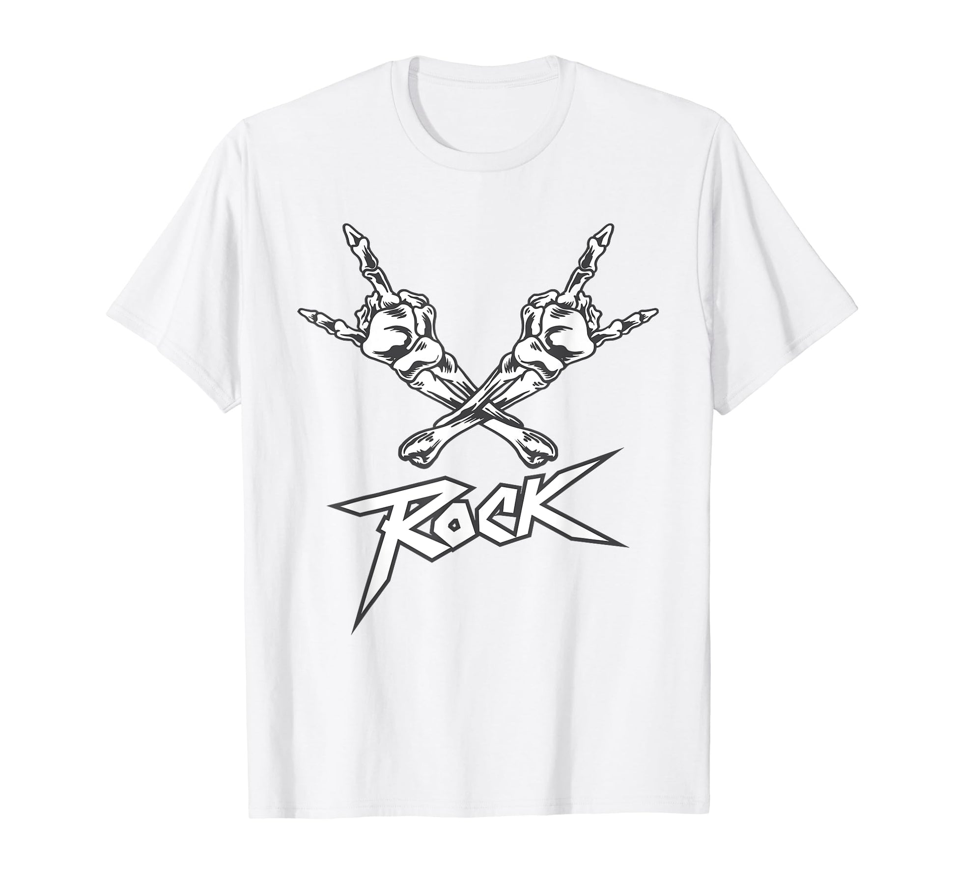 Skeleton Hand Heavy Rock Music T-Shirt - Streetwear Style for Adults - T-Shirt, Sweatshirt, Hoodie