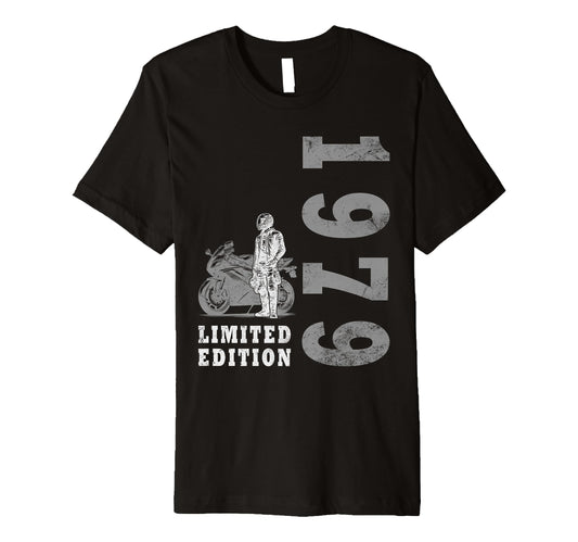 45 Years Biker 1979 Motorcyclist T-Shirt - Unique Graphic for Adults - T-Shirt, Sweatshirt, Hoodie