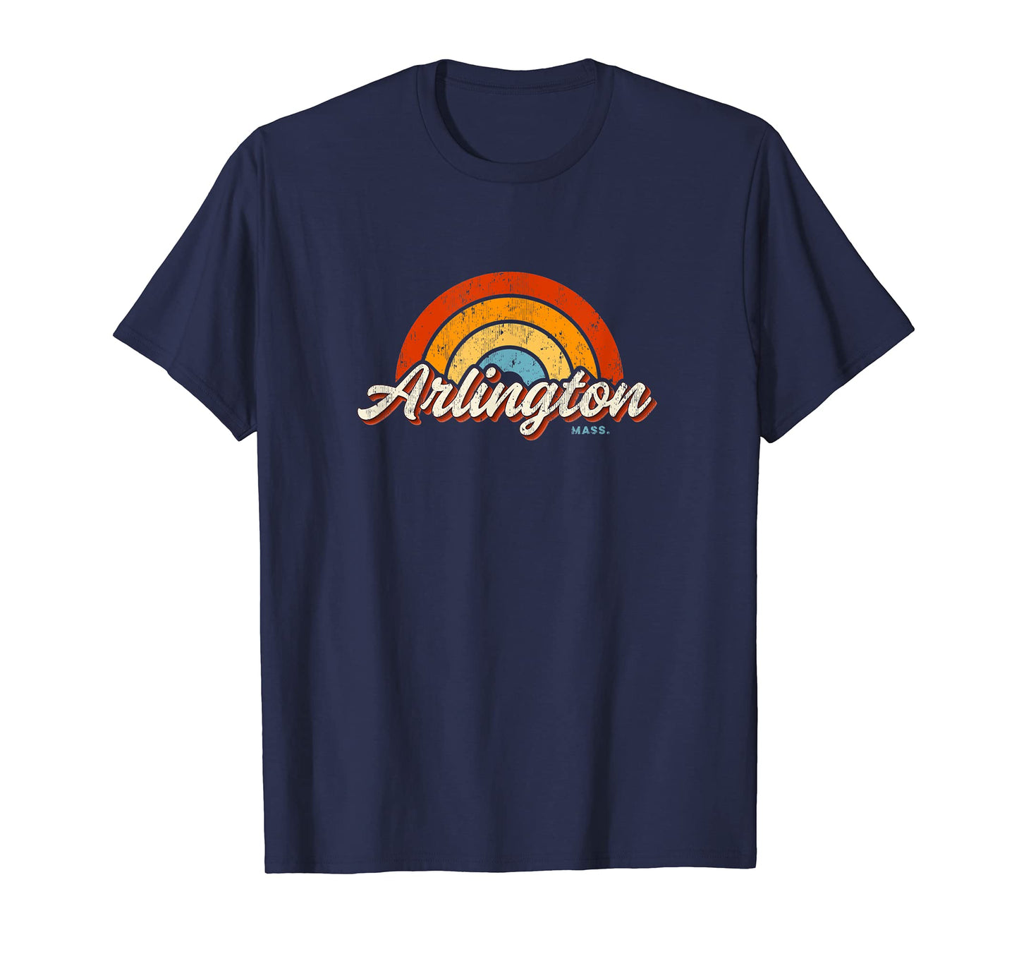 Arlington Massachusetts Ma Rainbow T-Shirt - Fun Novelty Design Men Women - T-Shirt, Sweatshirt, Hoodie
