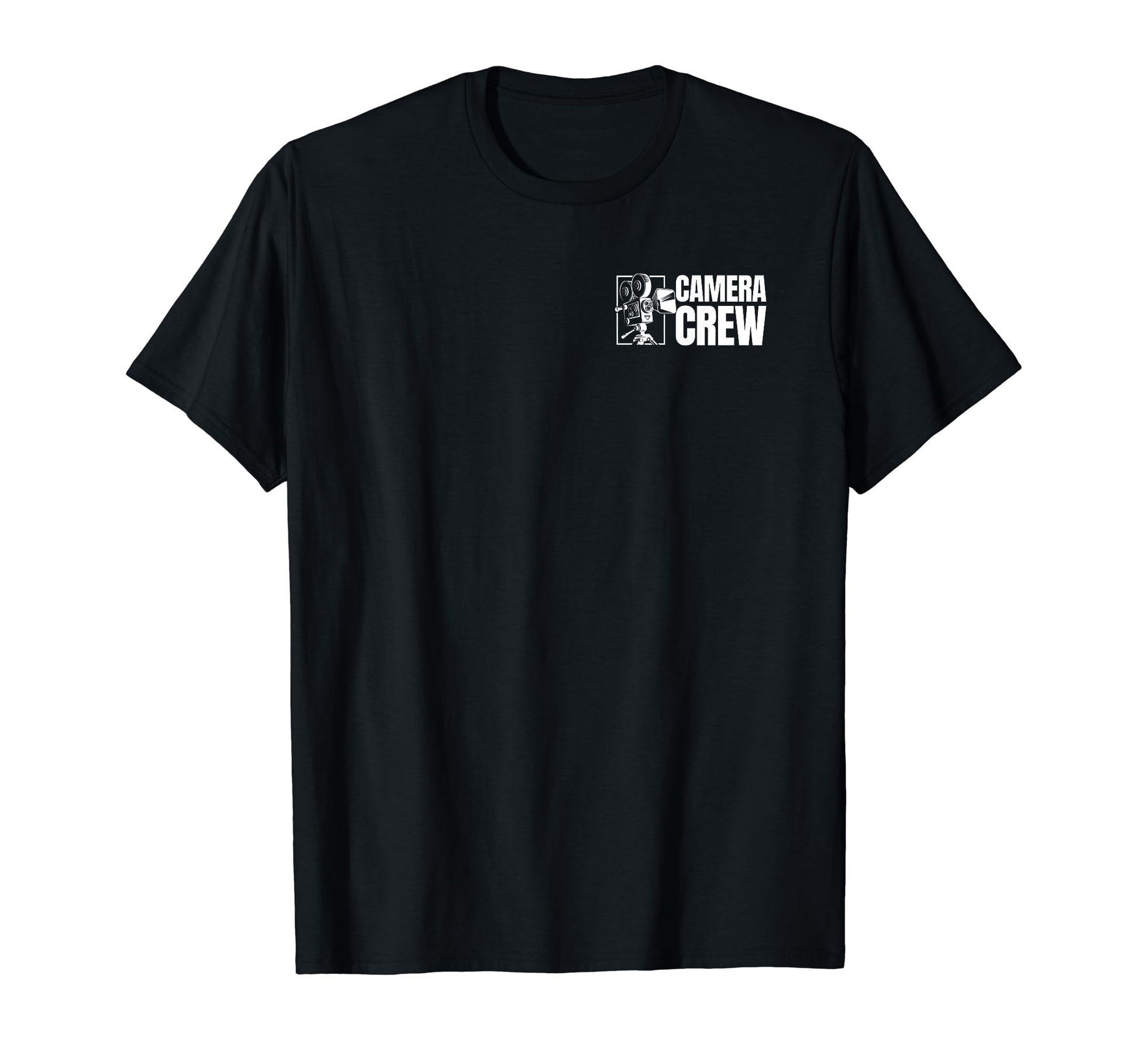 Camera Crew Front And Back Sided W T-Shirt - Novelty Apparel for Adults - T-Shirt, Sweatshirt, Hoodie