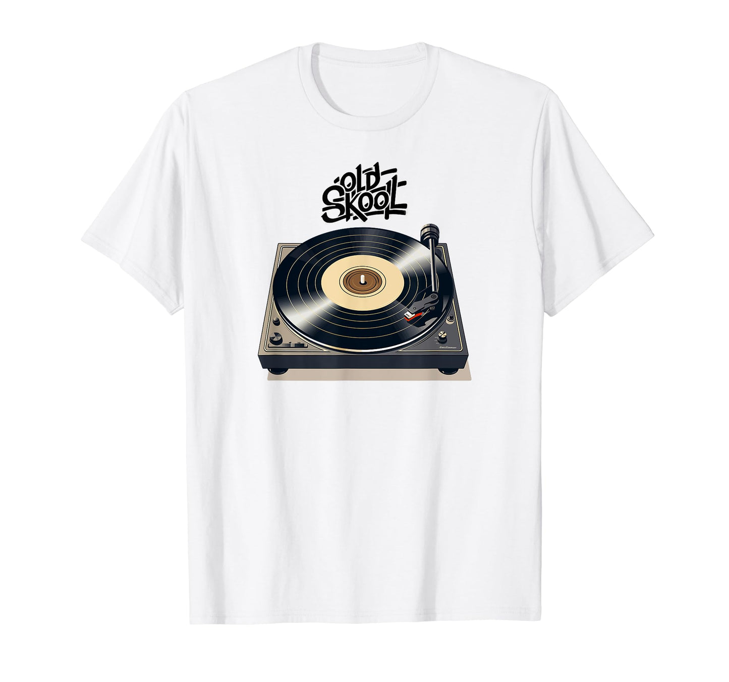 Oldschool Turntable Hip Hop Dj T-Shirt - Aesthetic Graphic for Adults - T-Shirt, Sweatshirt, Hoodie