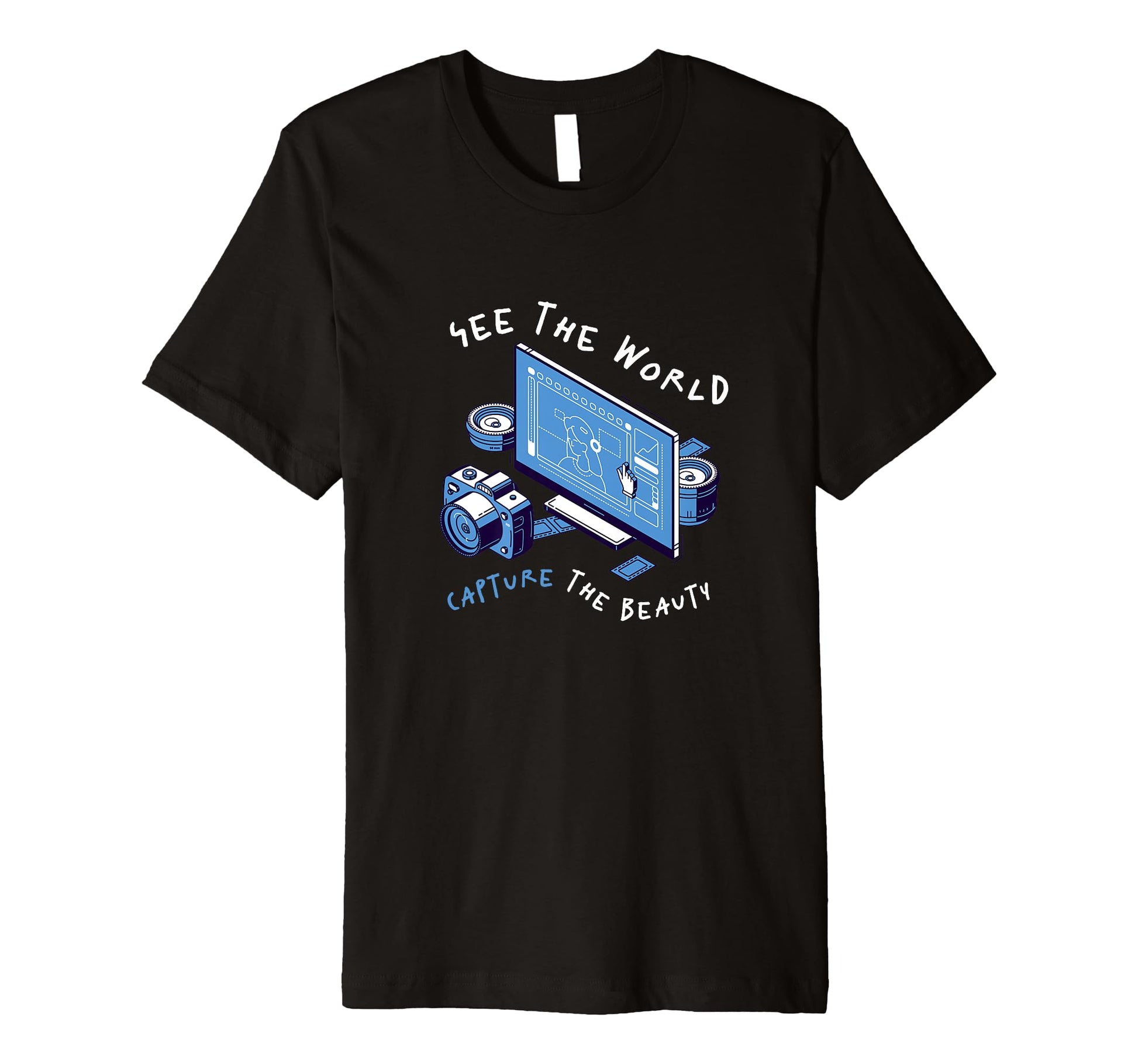 Photography Camera Snap Photo Cameras T-Shirt - Minimalist Print Men Women - T-Shirt, Sweatshirt, Hoodie