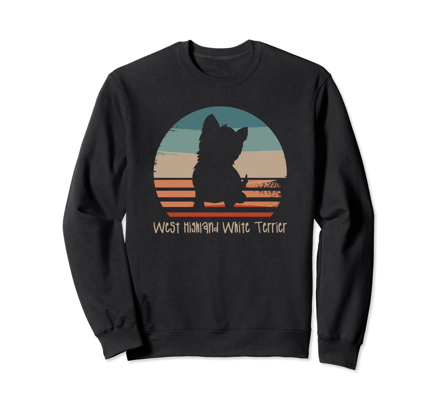 West Highland White Terrier Dog Sweatshirt - Aesthetic Graphic for Adults - T-Shirt, Sweatshirt, Hoodie