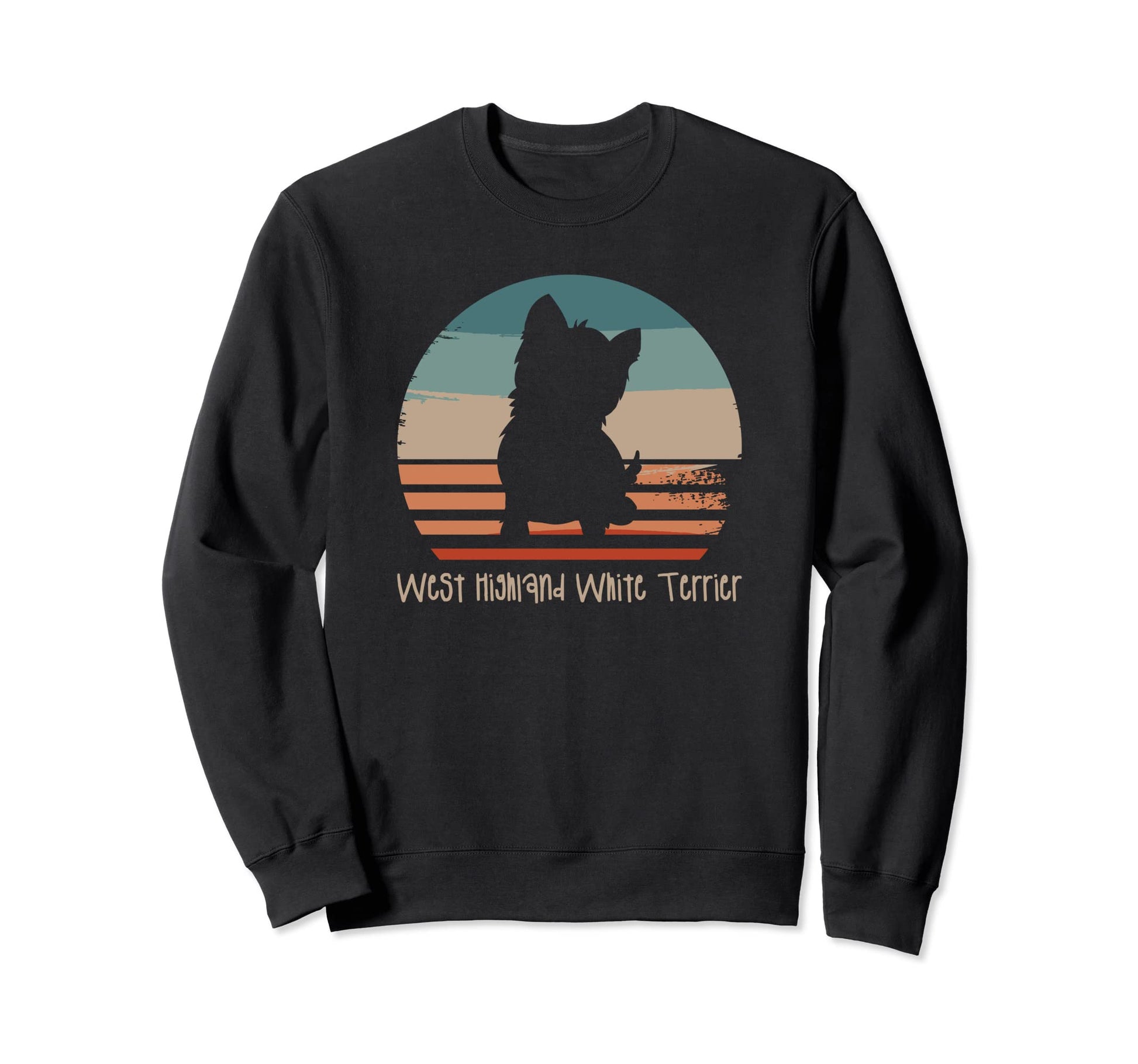 West Highland White Terrier Dog Sweatshirt - Aesthetic Graphic for Adults - T-Shirt, Sweatshirt, Hoodie