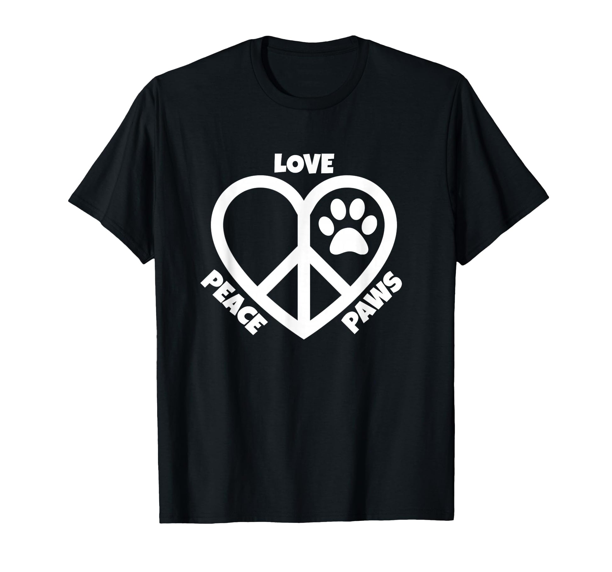 Peace Love And Paws Dogs T-Shirt - Streetwear Style Men Women - T-Shirt, Sweatshirt, Hoodie