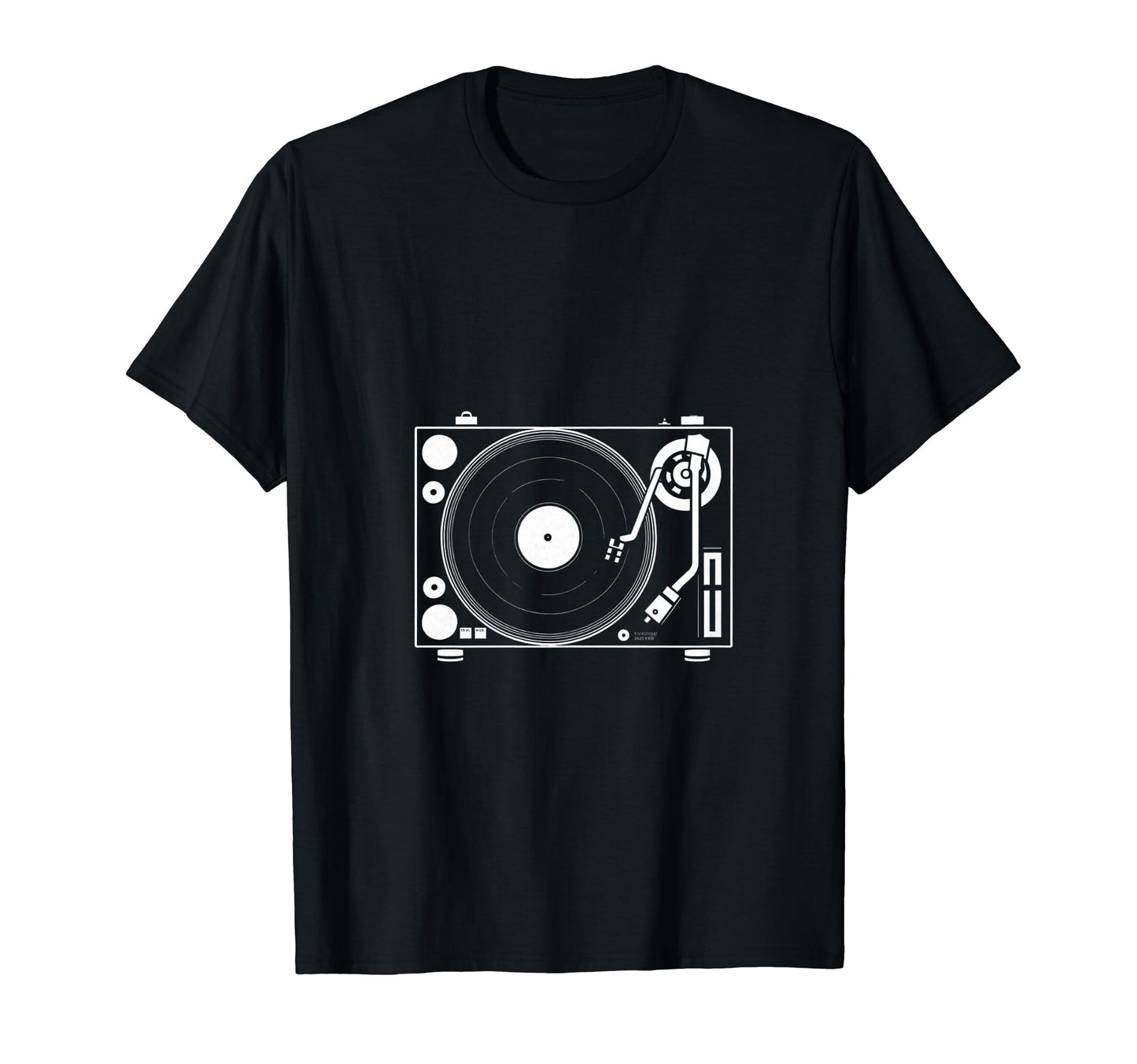 Vinyl Record Player Sketch Drawing T-Shirt - Custom Art Print Unisex - T-Shirt, Sweatshirt, Hoodie
