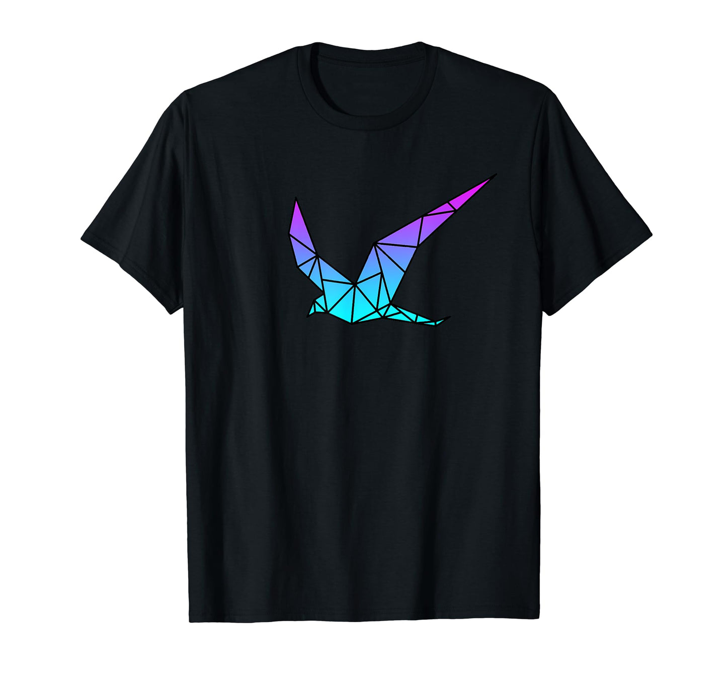 Bird Origami Vaporwave Aesthetic Love T-Shirt - Minimalist Print Unisex - T-Shirt, Sweatshirt, Hoodie