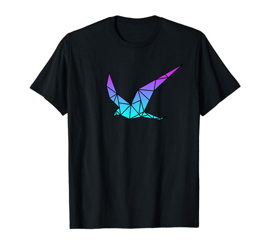 Bird Origami Vaporwave Aesthetic Love T-Shirt - Minimalist Print Unisex - T-Shirt, Sweatshirt, Hoodie