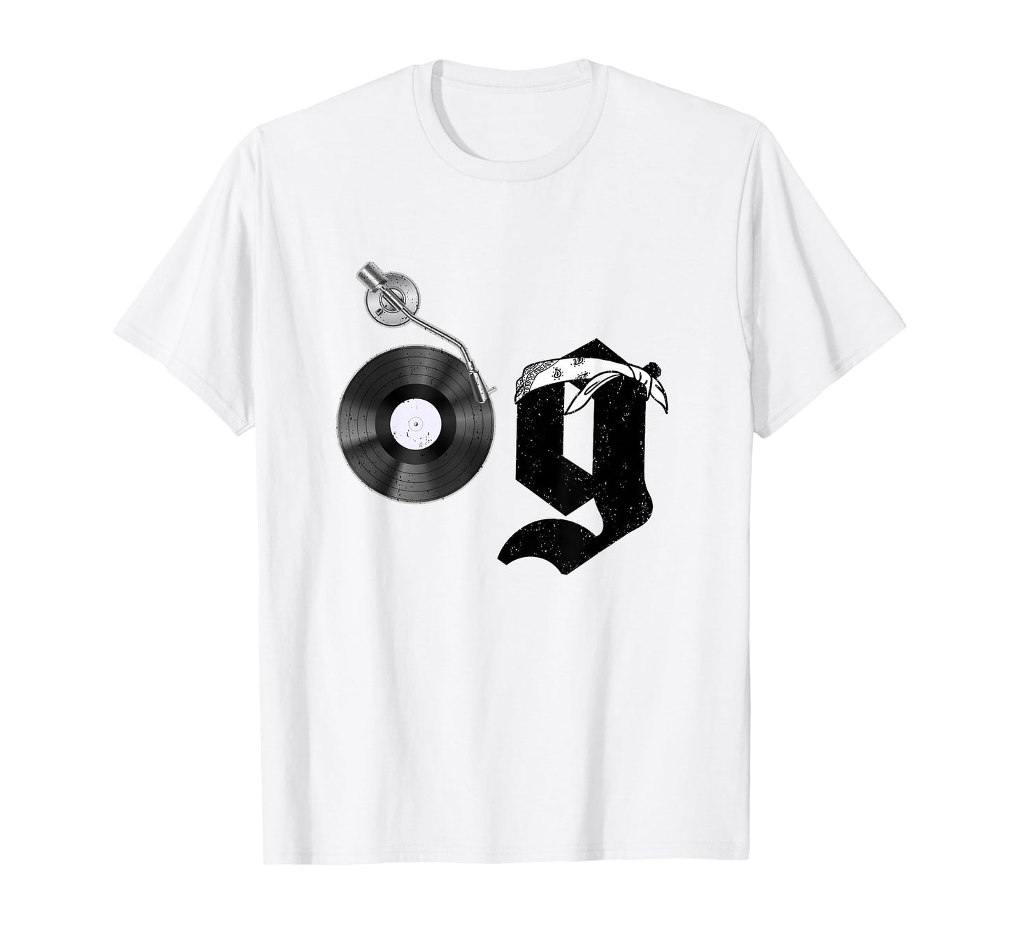 Old School Og Hip Hop Head Vinyl Cds T-Shirt - Streetwear Style for Adults - T-Shirt, Sweatshirt, Hoodie