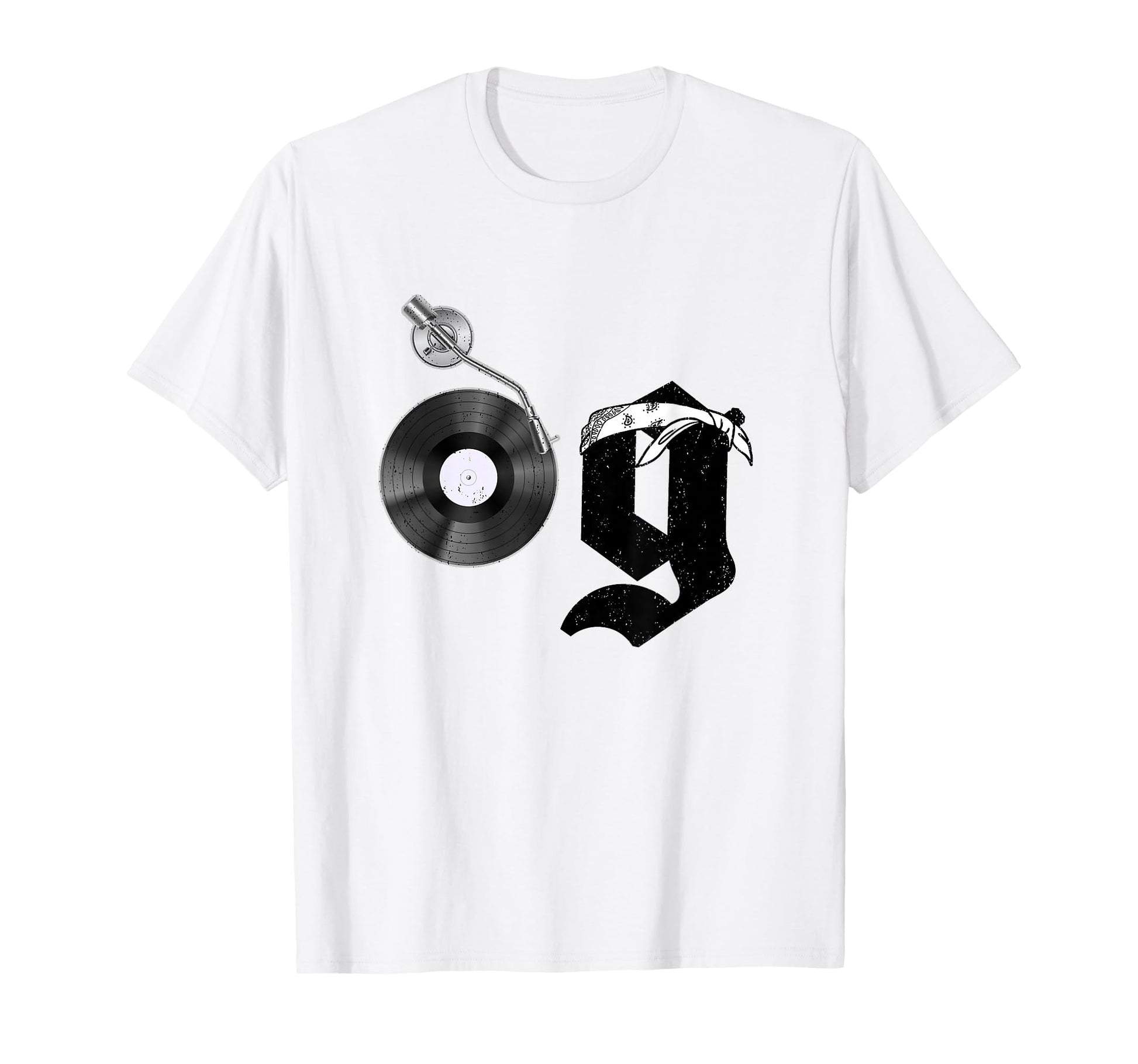 Old School Og Hip Hop Head Vinyl Cds T-Shirt - Streetwear Style for Adults - T-Shirt, Sweatshirt, Hoodie