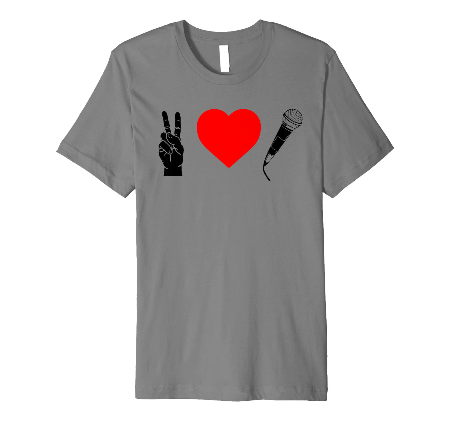 Peace Love Hip Hop Old School Rap T-Shirt - Graphic Print for Adults - T-Shirt, Sweatshirt, Hoodie
