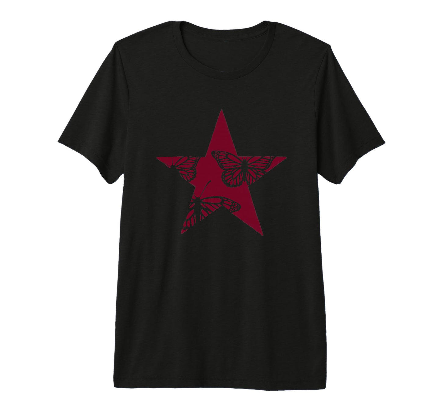 Star Stencil Graffiti Art Grunge Emo T-Shirt - Graphic Print for Adults - T-Shirt, Sweatshirt, Hoodie