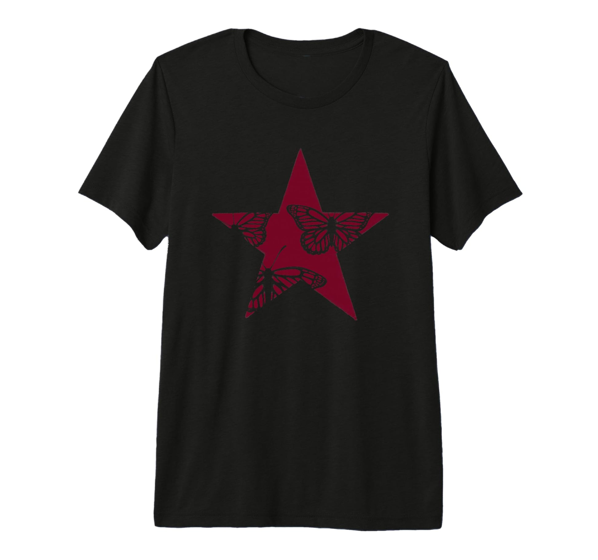 Star Stencil Graffiti Art Grunge Emo T-Shirt - Graphic Print for Adults - T-Shirt, Sweatshirt, Hoodie