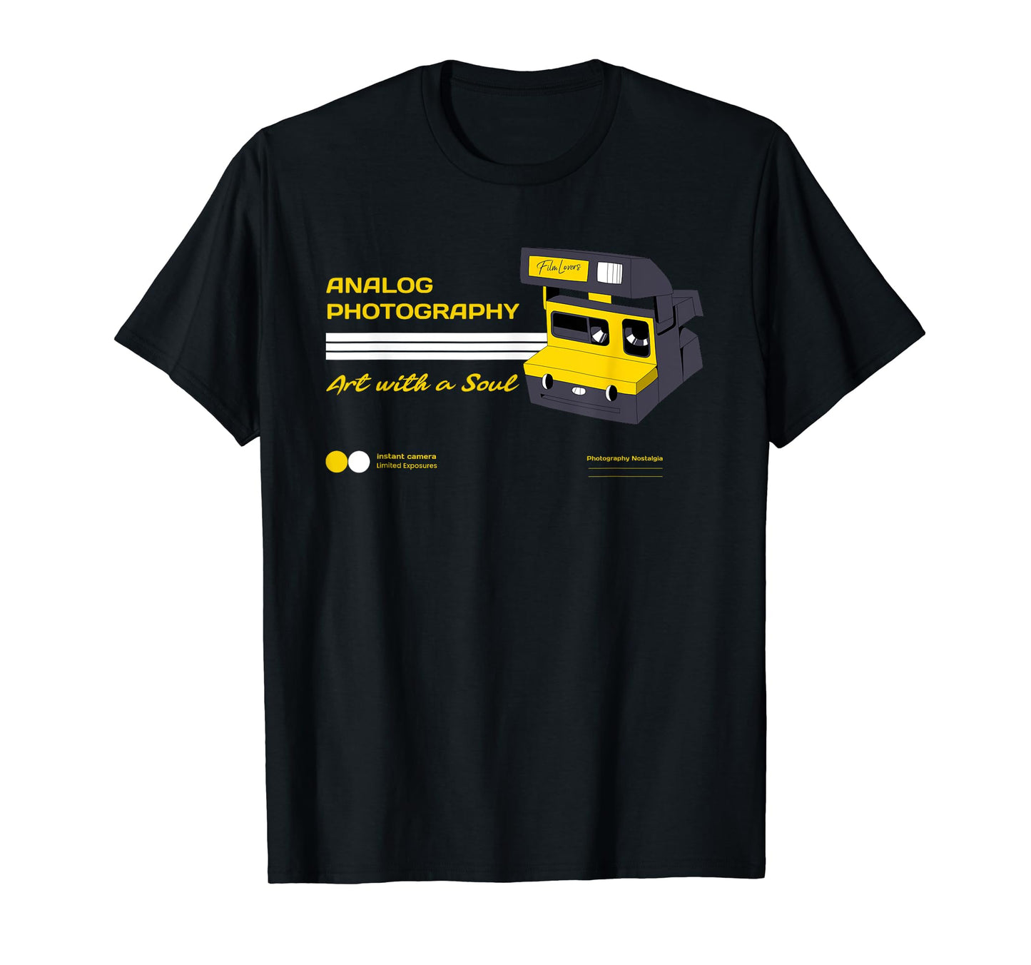 Analog Photography Art Soul Camera T-Shirt - Streetwear Style for Adults - T-Shirt, Sweatshirt, Hoodie