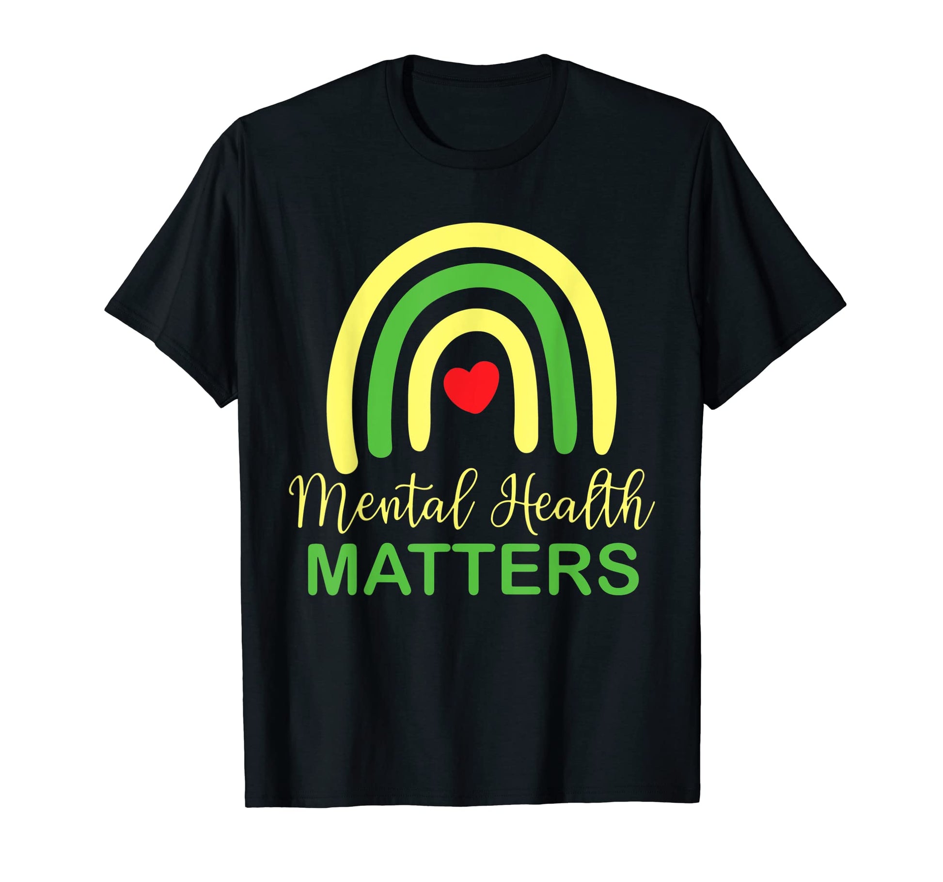 Mental Health Matters Rainbow National T-Shirt - Minimalist Print Unisex - T-Shirt, Sweatshirt, Hoodie