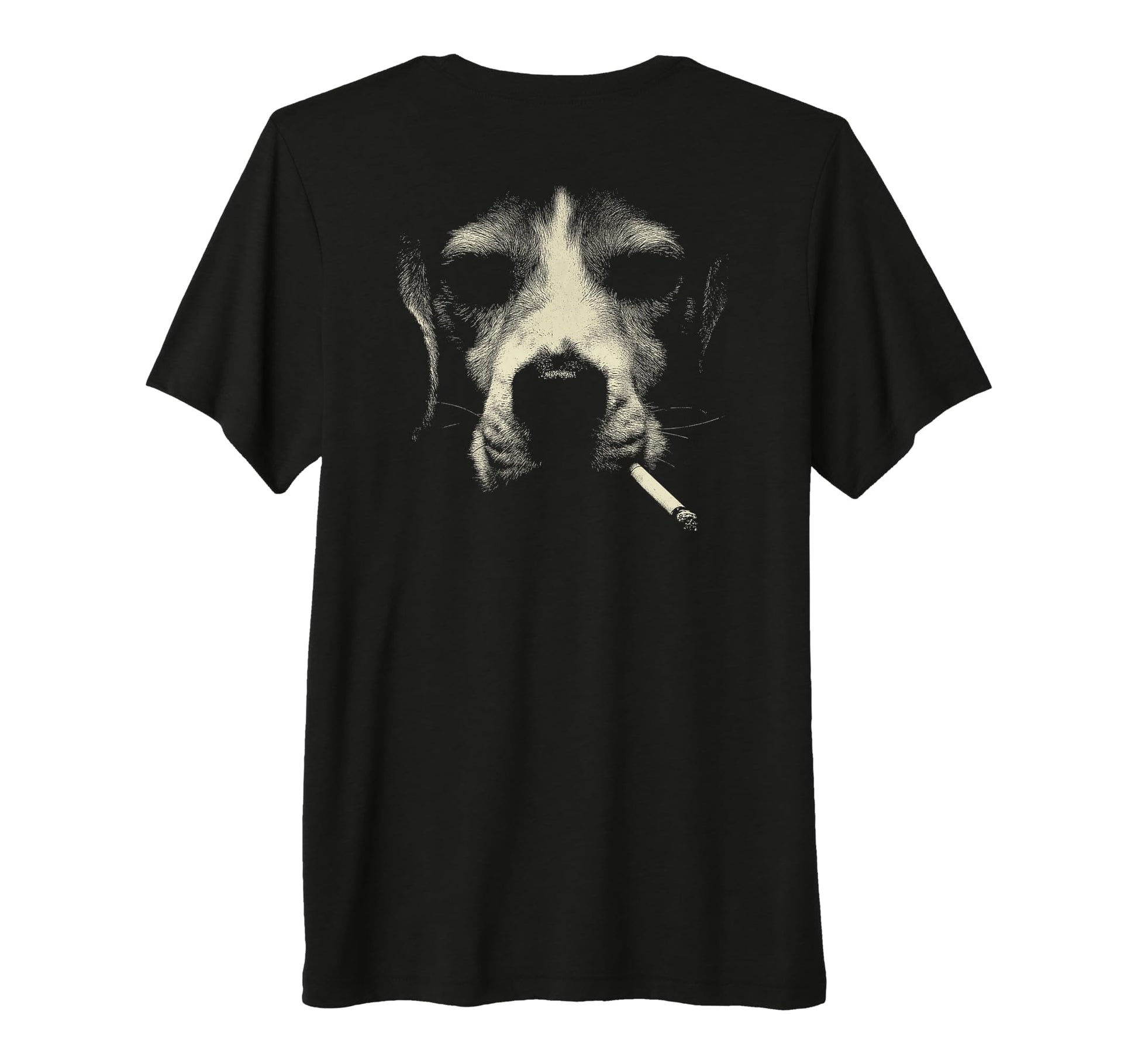 Beagle Smoking Cigarette Grunge Meme 90S T-Shirt - Trendy Graphic Unisex - T-Shirt, Sweatshirt, Hoodie