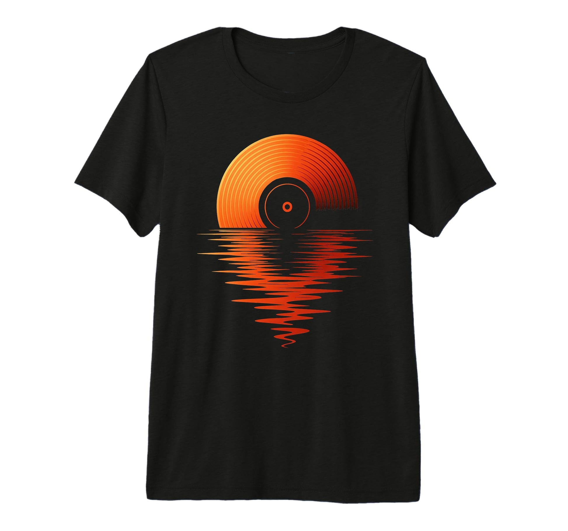 Music Sunset Disc Records Collector T-Shirt - Novelty Apparel Men Women - T-Shirt, Sweatshirt, Hoodie
