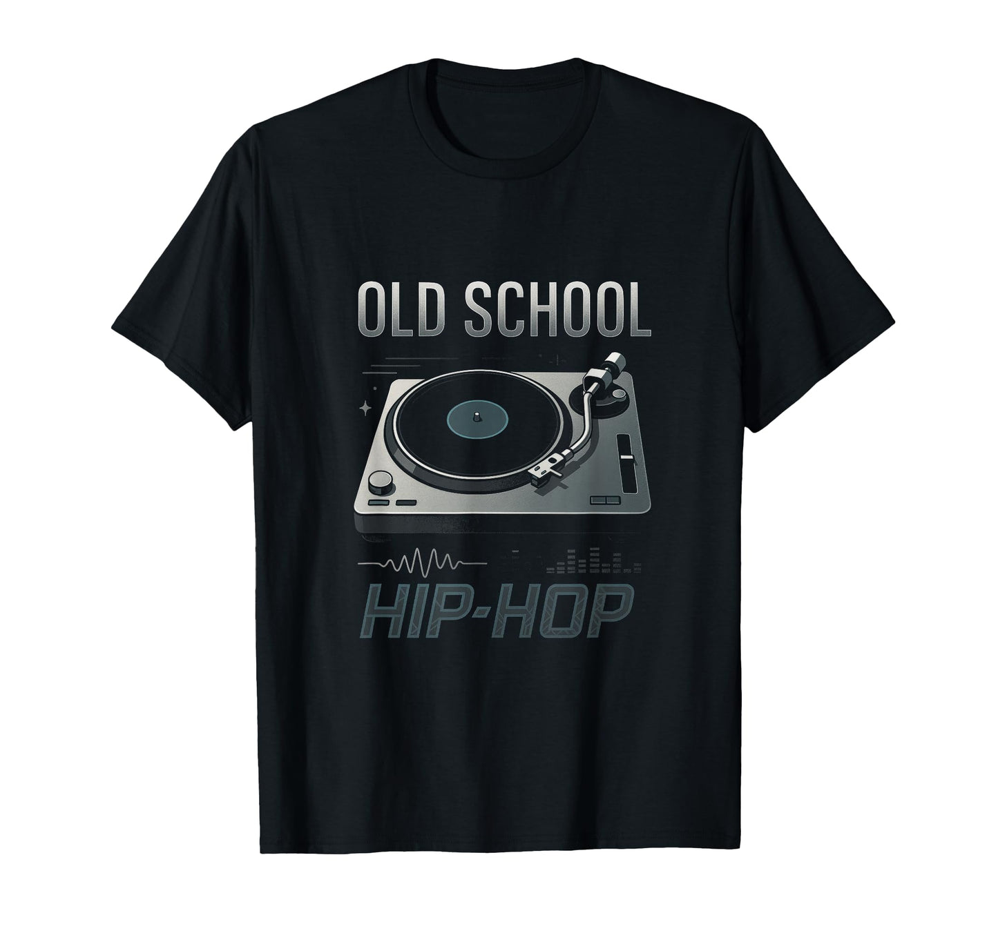 Old School Hip Hop 80S 90S Turntable T-Shirt - Trendy Graphic for Adults - T-Shirt, Sweatshirt, Hoodie