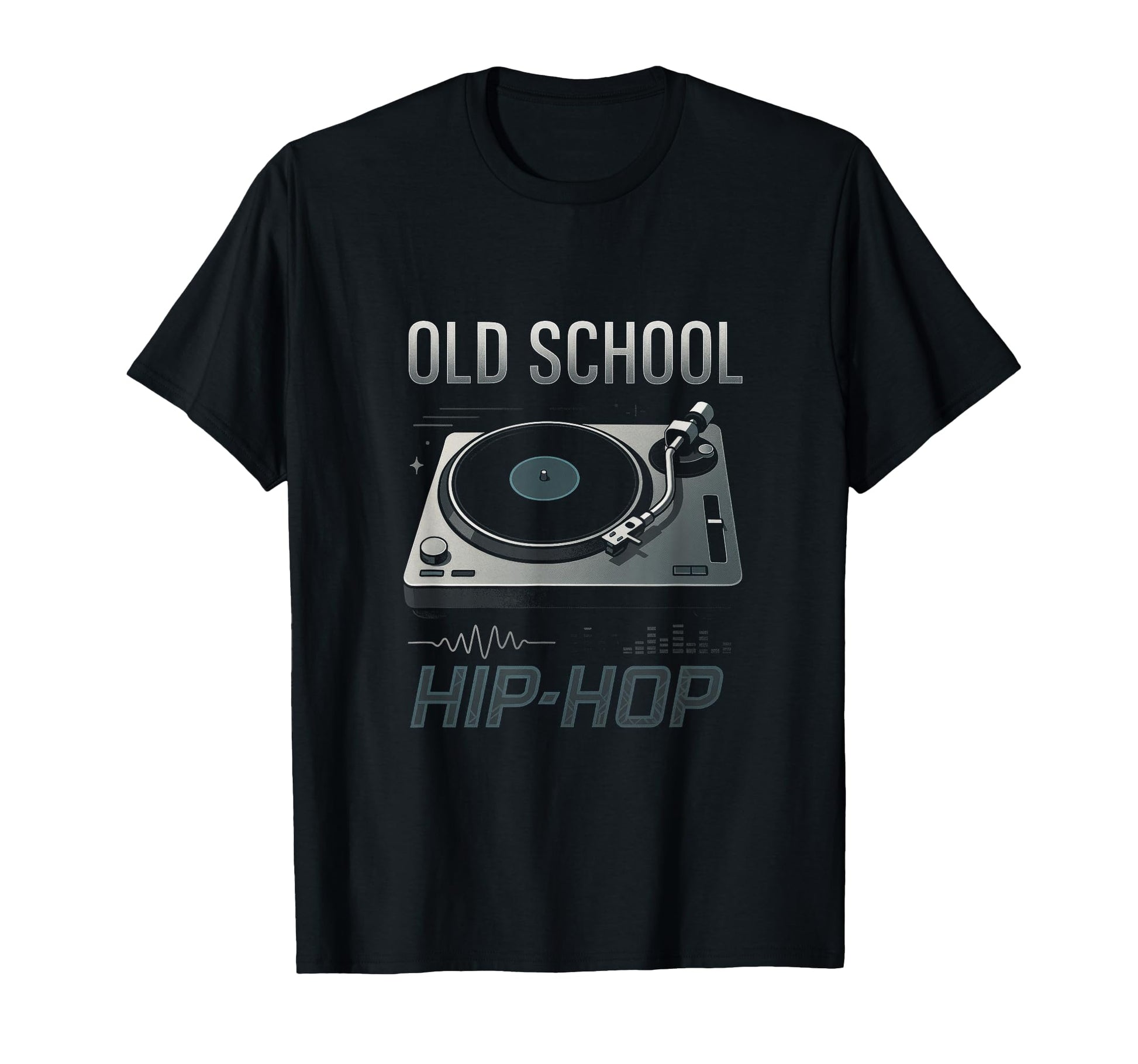 Old School Hip Hop 80S 90S Turntable T-Shirt - Trendy Graphic for Adults - T-Shirt, Sweatshirt, Hoodie