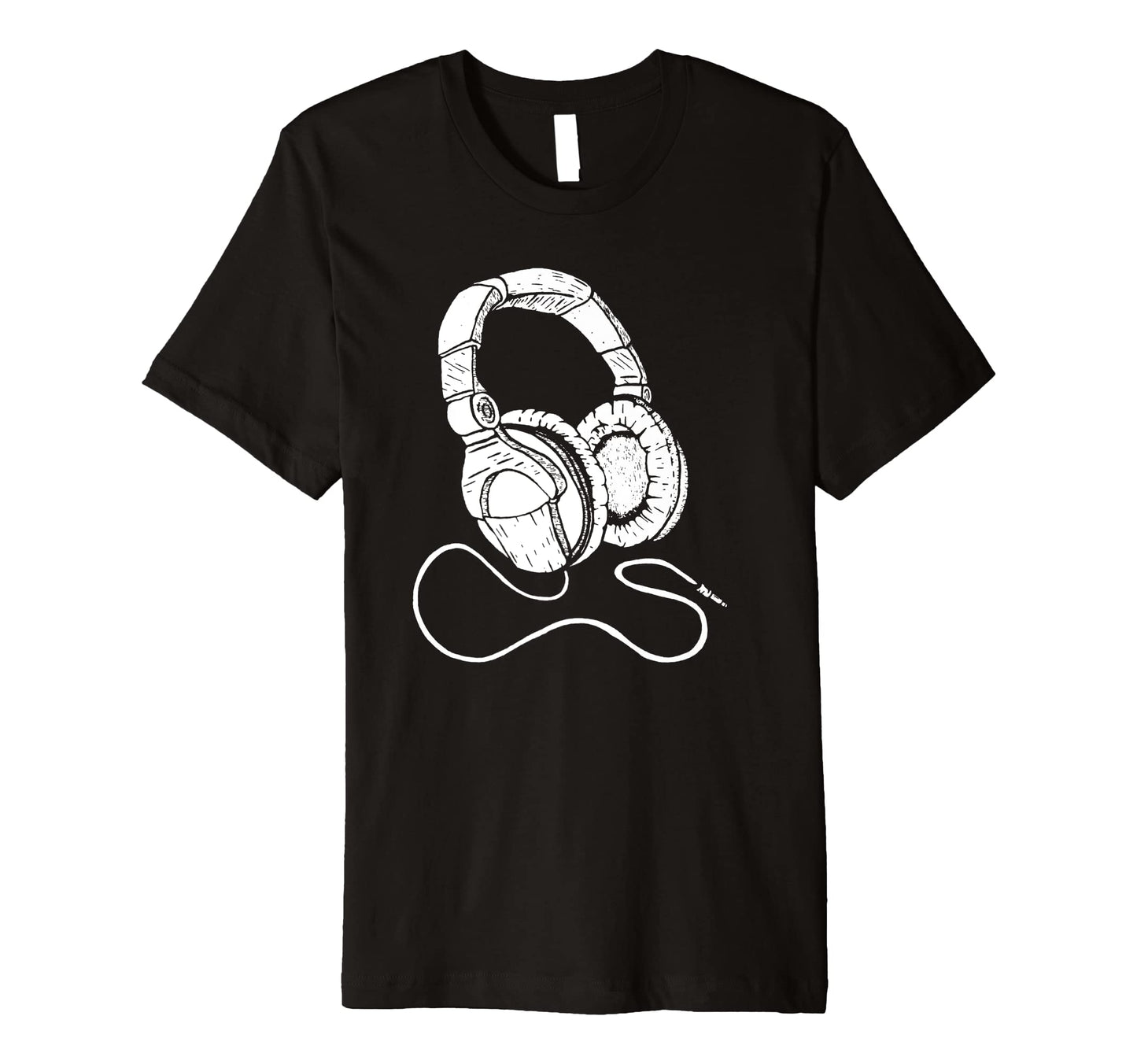 Hip Hop Over Ear Headphones Old School T-Shirt - Novelty Apparel Men Women - T-Shirt, Sweatshirt, Hoodie