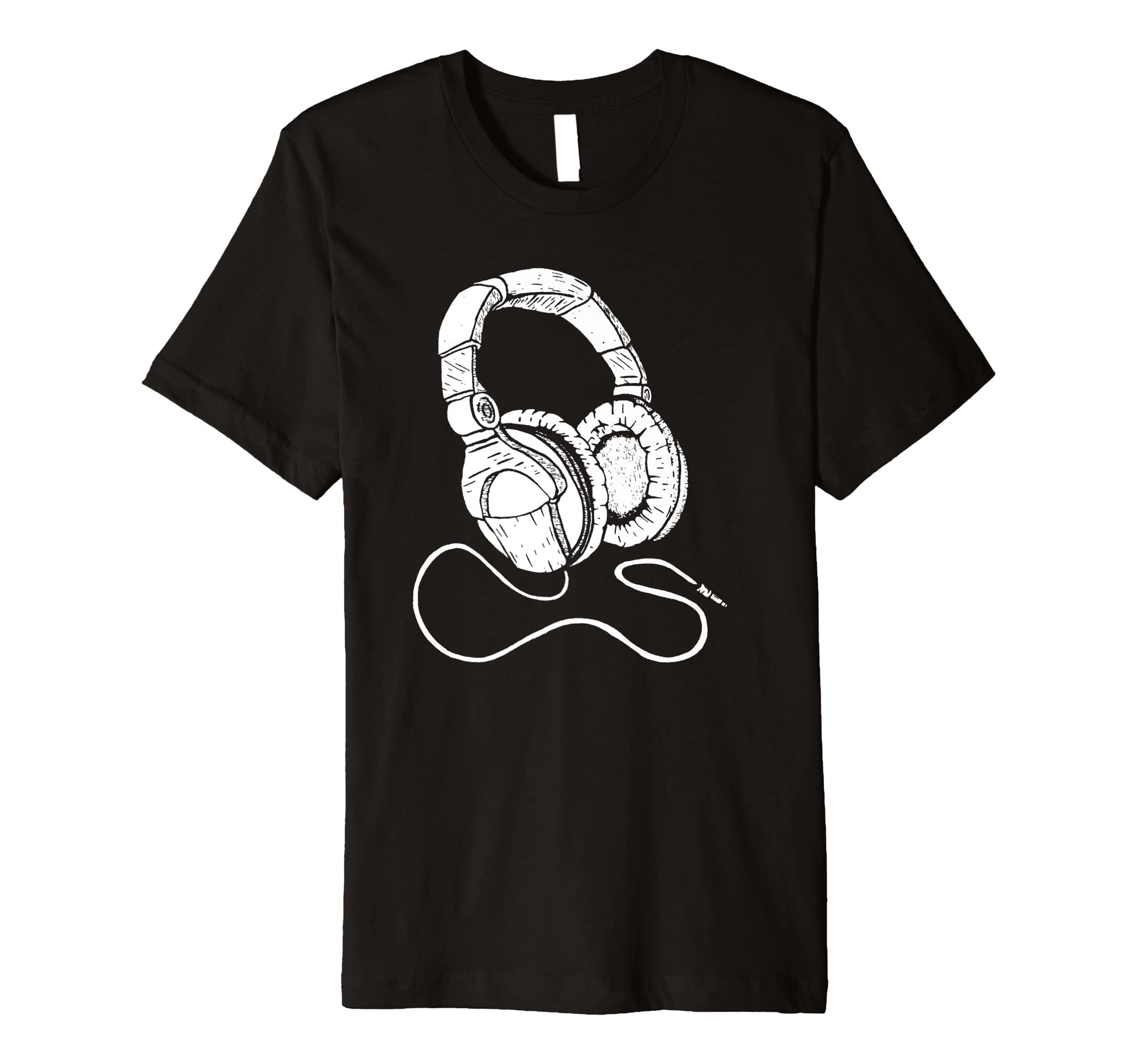 Hip Hop Over Ear Headphones Old School T-Shirt - Novelty Apparel Men Women - T-Shirt, Sweatshirt, Hoodie