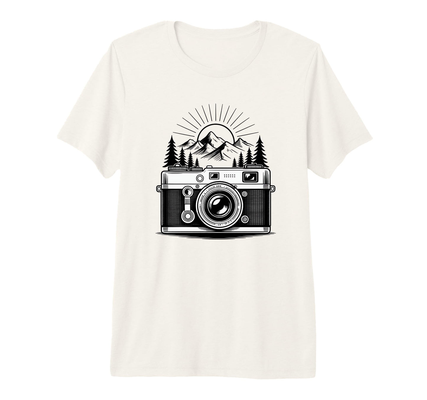 Hiking Hiker Mountains Photographer T-Shirt - Fun Novelty Design Men Women - T-Shirt, Sweatshirt, Hoodie