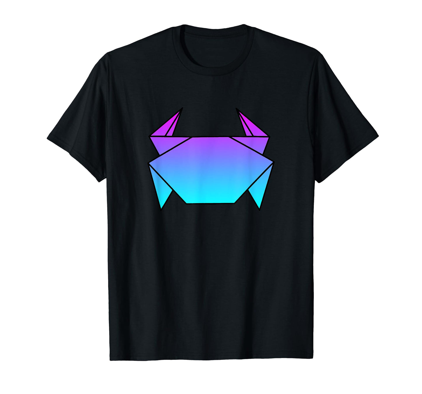 Crab Origami Vaporwave Aesthetic T-Shirt - Fun Novelty Design Men Women - T-Shirt, Sweatshirt, Hoodie