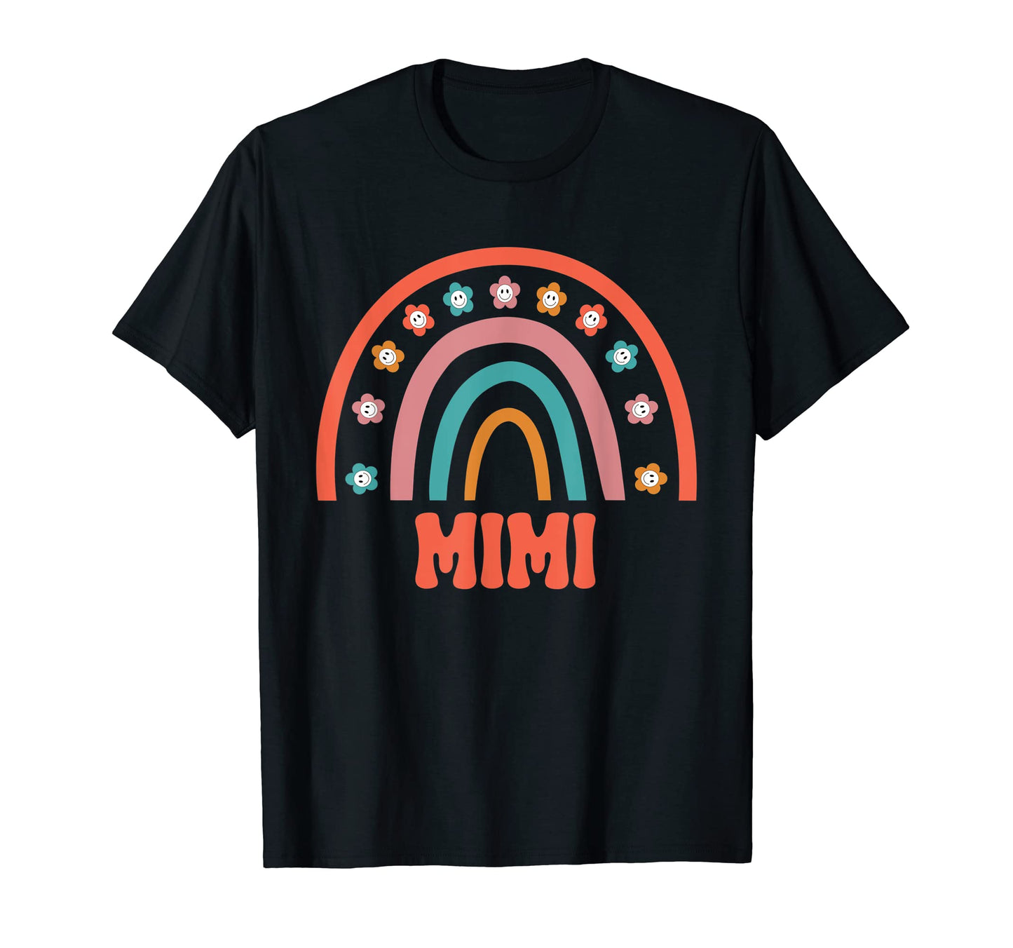 Mimi Groovy Grandma Rainbow Boho T-Shirt - Unique Graphic for Adults - T-Shirt, Sweatshirt, Hoodie