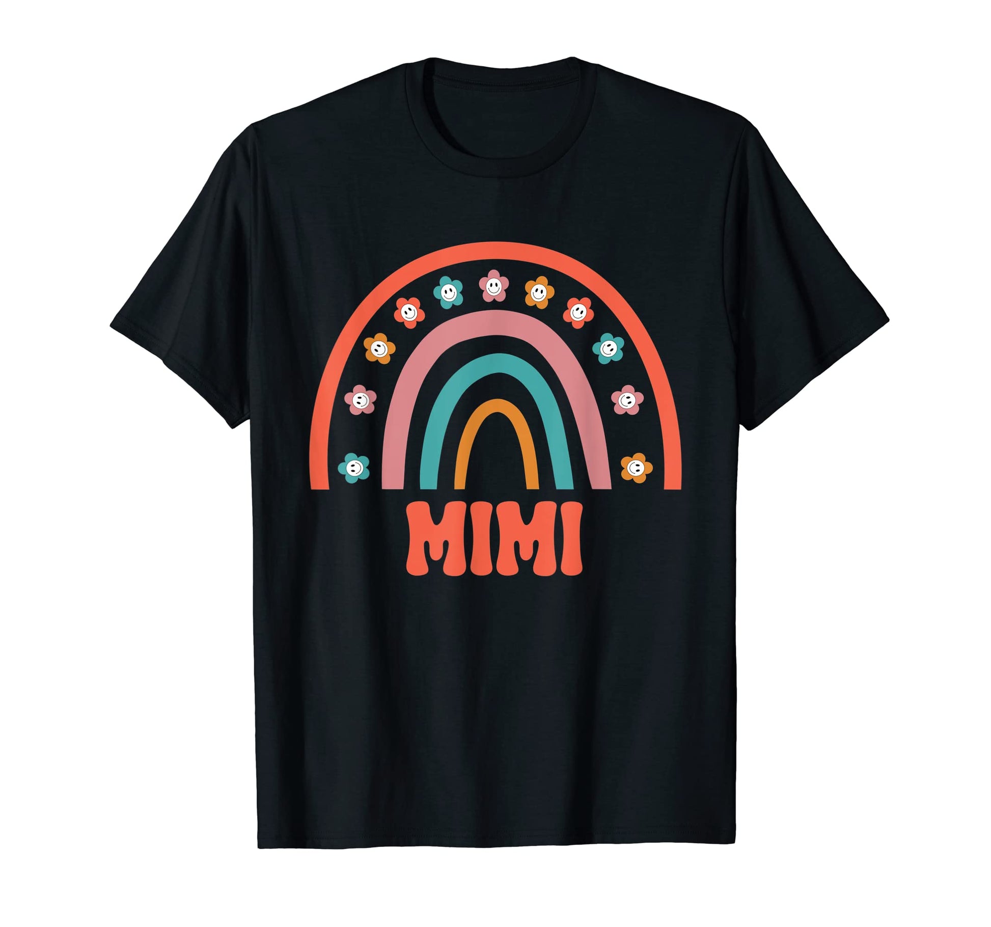 Mimi Groovy Grandma Rainbow Boho T-Shirt - Unique Graphic for Adults - T-Shirt, Sweatshirt, Hoodie