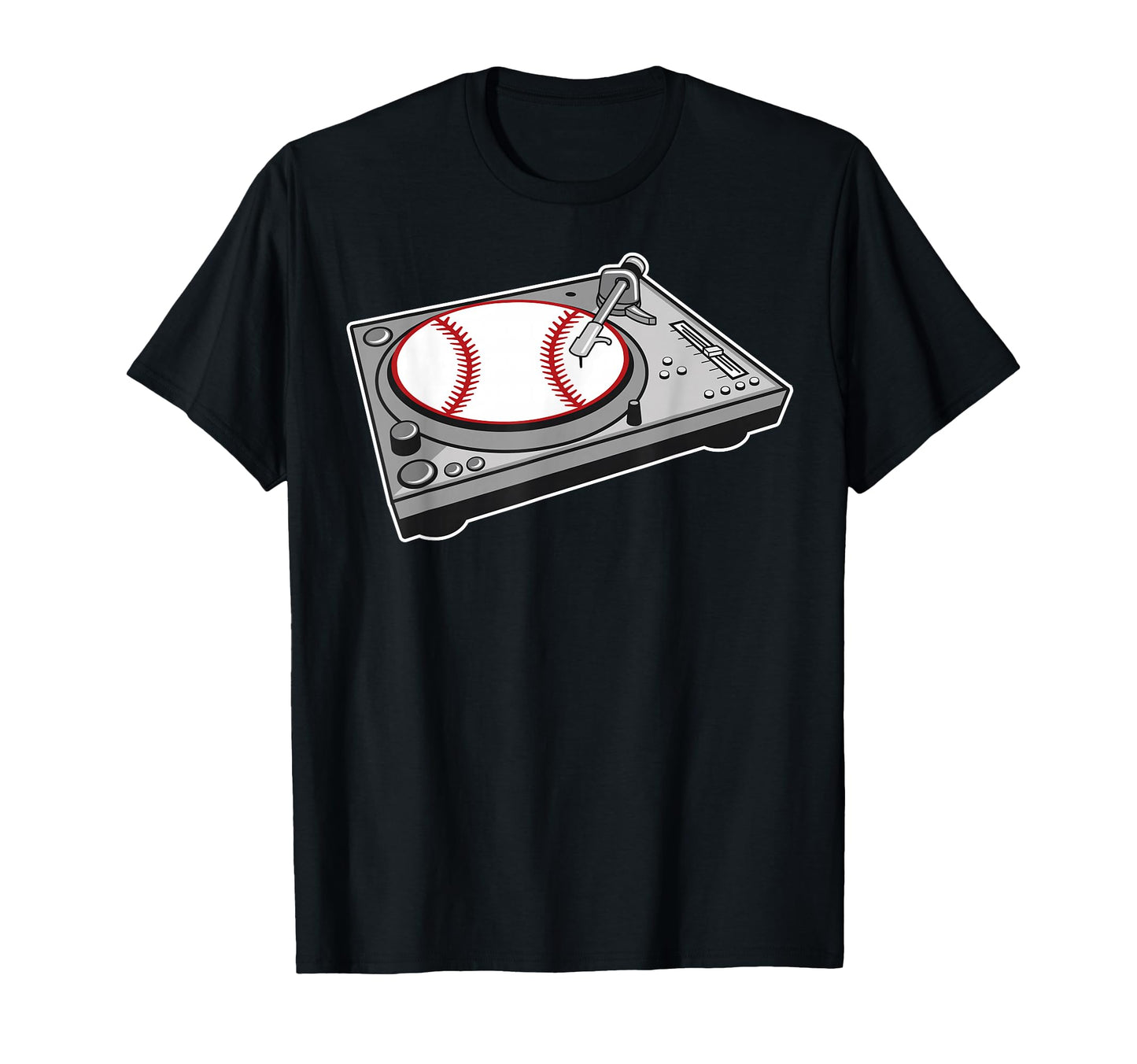 Music Lp Ball Turntable Record Player T-Shirt - Custom Art Print Men Women - T-Shirt, Sweatshirt, Hoodie
