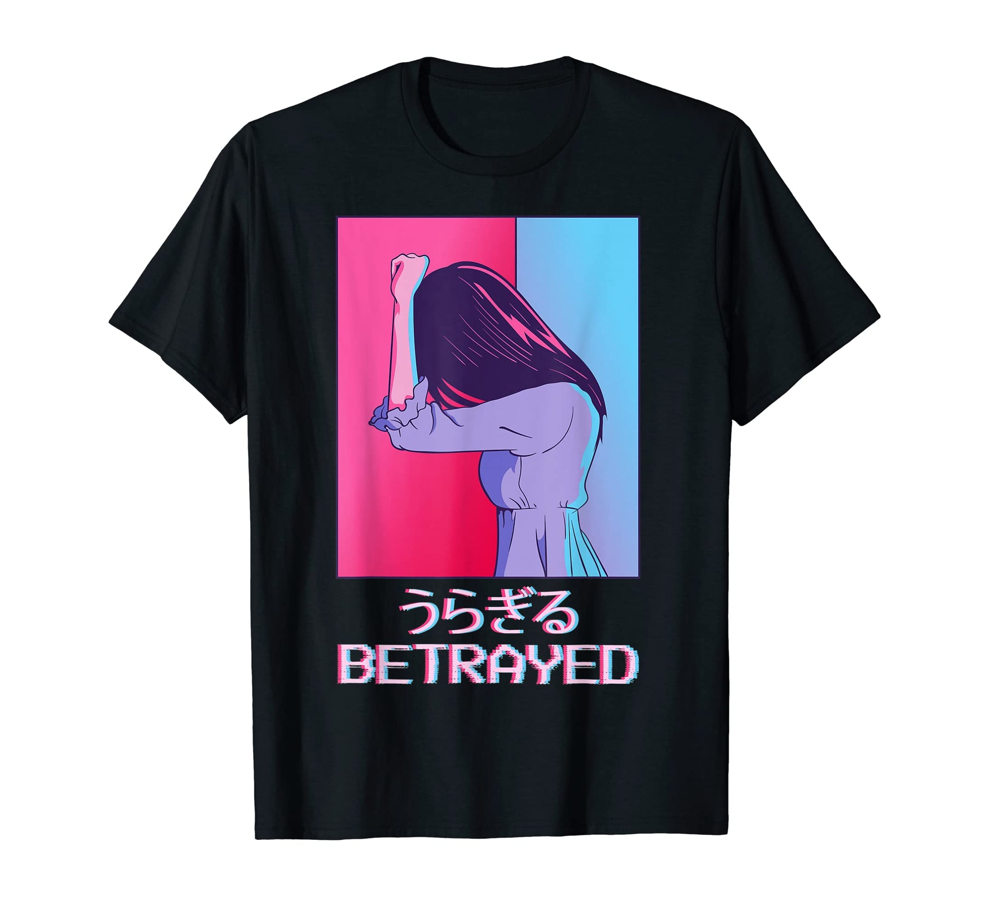 Emo Anime Japanese Vaporwave Aesthetic T-Shirt - Minimalist Print Unisex - T-Shirt, Sweatshirt, Hoodie