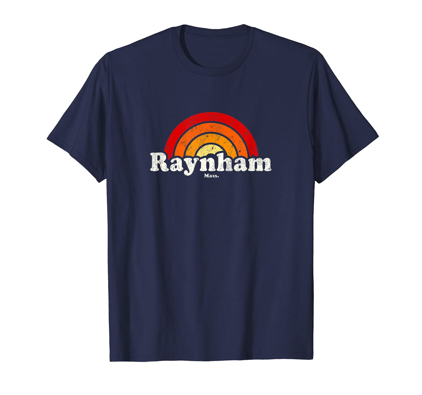 Raynham Massachusetts Ma 70S Rainbow T-Shirt - Streetwear Style Unisex - T-Shirt, Sweatshirt, Hoodie