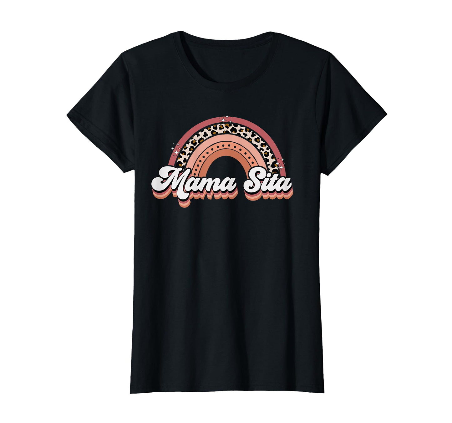 Mama Sita Boho Leopard Rainbow Gift T-Shirt - Custom Art Print Men Women - T-Shirt, Sweatshirt, Hoodie
