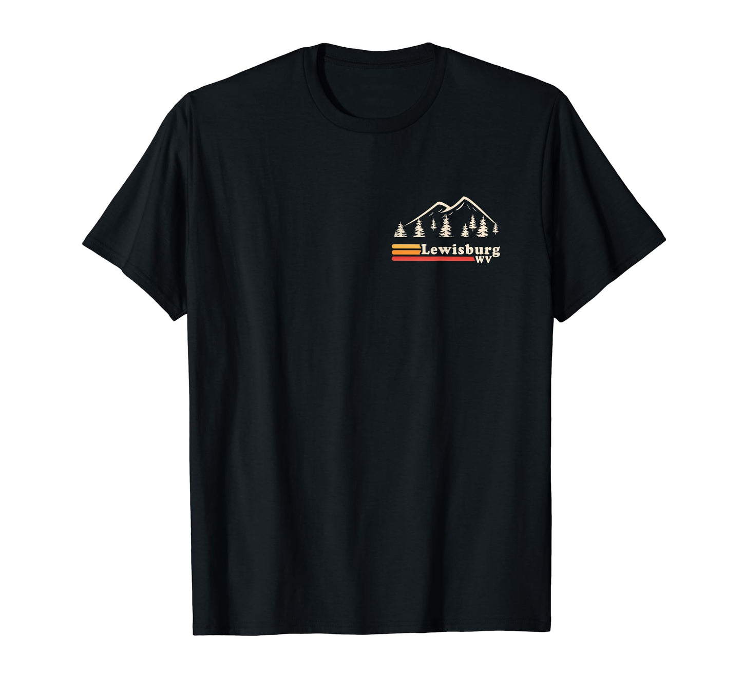 Lewisburg West Virginia Mountains T-Shirt - Graphic Print Unisex - T-Shirt, Sweatshirt, Hoodie