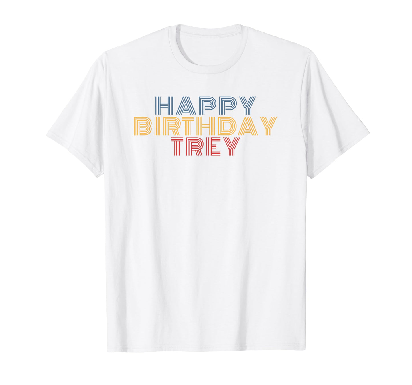 Birthday Trey Typography T-Shirt - Minimalist Print Men Women - T-Shirt, Sweatshirt, Hoodie