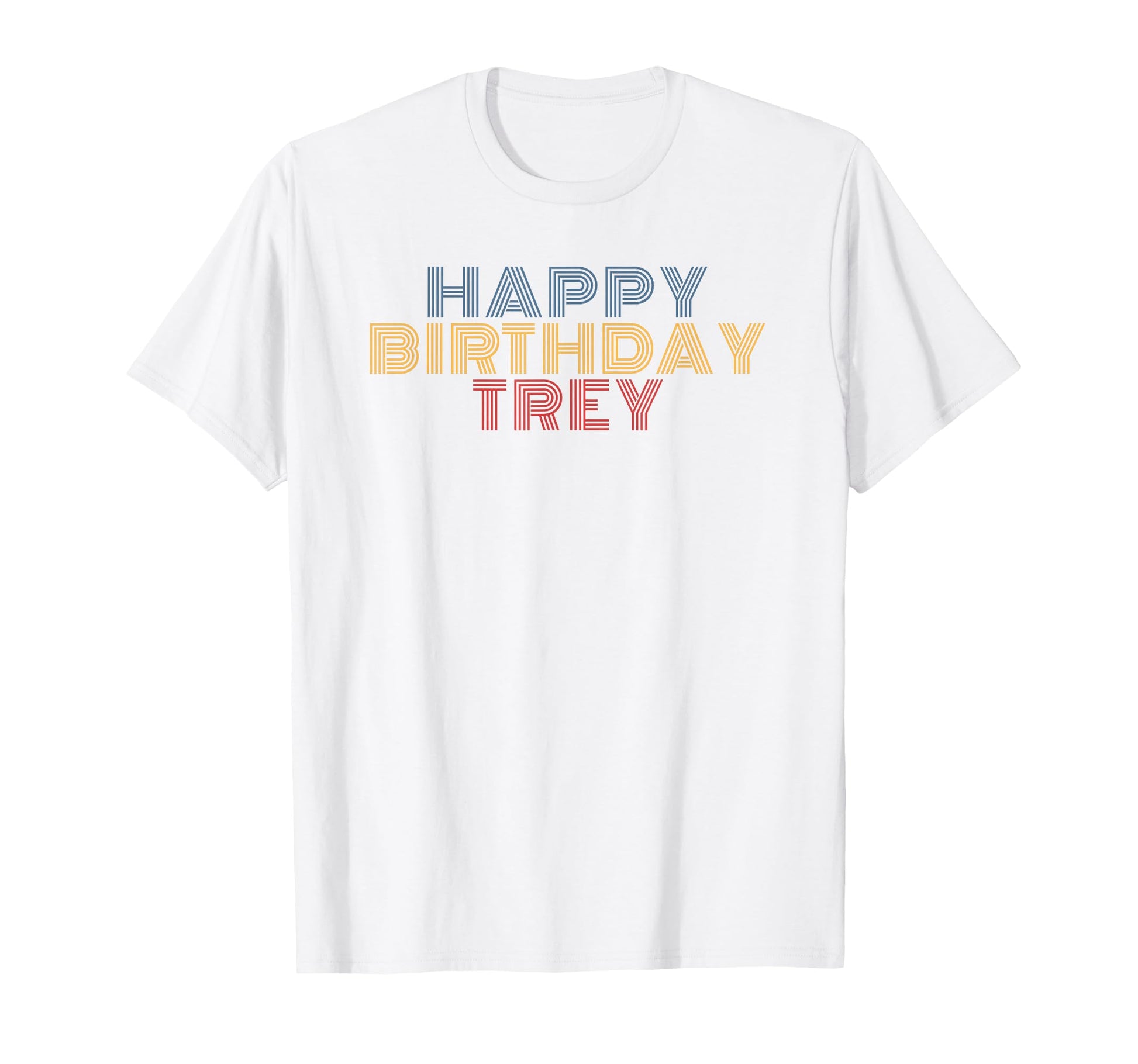 Birthday Trey Typography T-Shirt - Minimalist Print Men Women - T-Shirt, Sweatshirt, Hoodie
