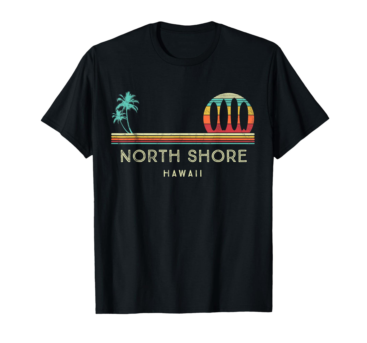 Hawaii North Shore Palm Trees T-Shirt - Aesthetic Graphic Men Women - T-Shirt, Sweatshirt, Hoodie