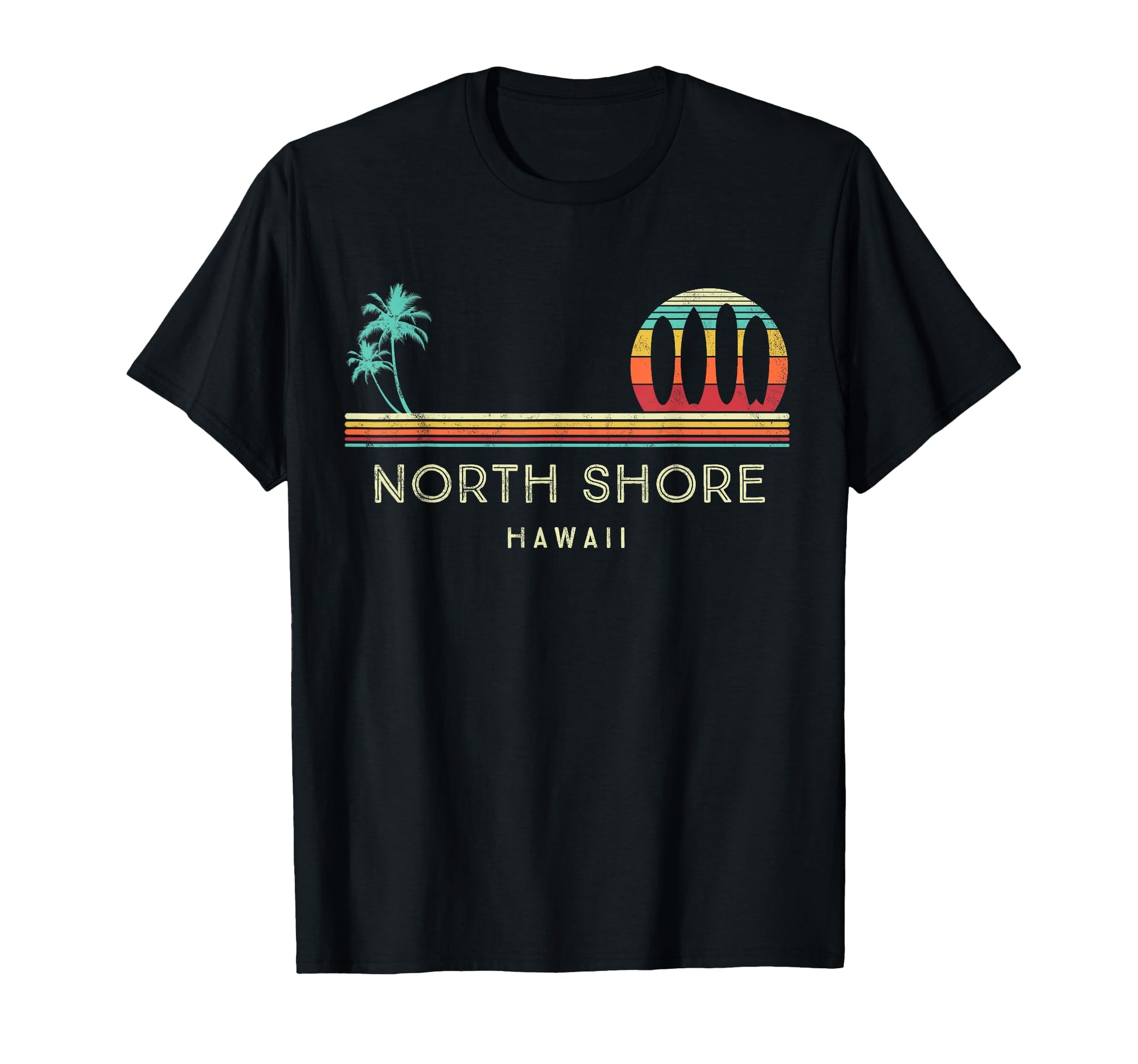 Hawaii North Shore Palm Trees T-Shirt - Aesthetic Graphic Men Women - T-Shirt, Sweatshirt, Hoodie