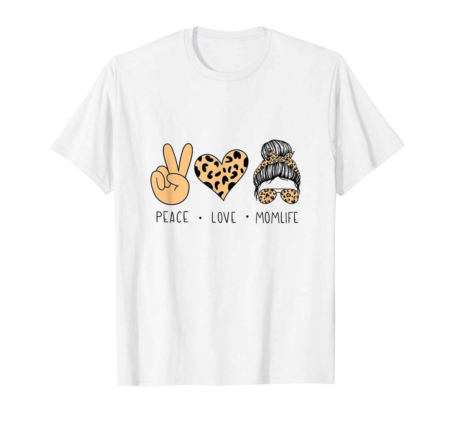 Leo Animal Momlife Love Peace Gift T-Shirt - Aesthetic Graphic Men Women - T-Shirt, Sweatshirt, Hoodie