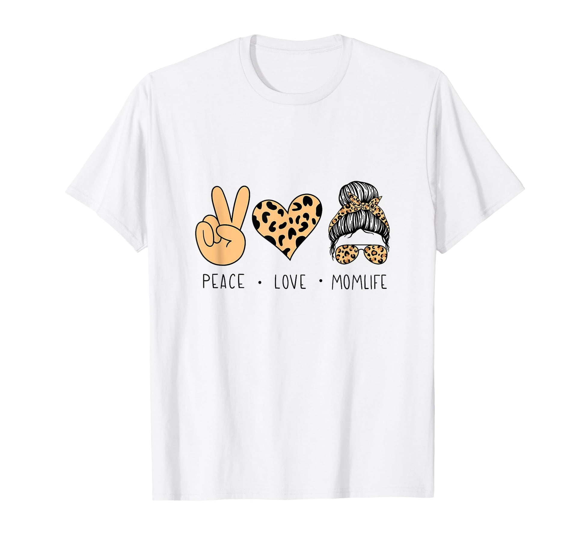 Leo Animal Momlife Love Peace Gift T-Shirt - Aesthetic Graphic Men Women - T-Shirt, Sweatshirt, Hoodie