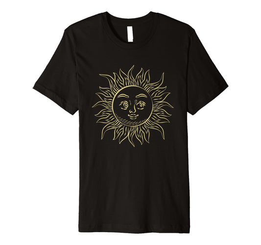 Boho Golden Sun Bohemian Hippie Chic T-Shirt - Aesthetic Graphic Unisex - T-Shirt, Sweatshirt, Hoodie