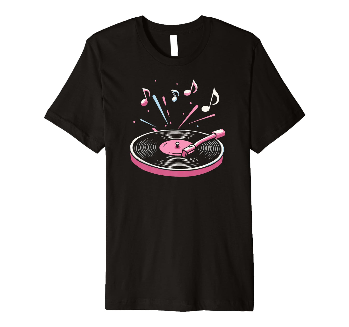 Vinyl Record Player Sketch Music T-Shirt - Casual Everyday Wear Unisex - T-Shirt, Sweatshirt, Hoodie