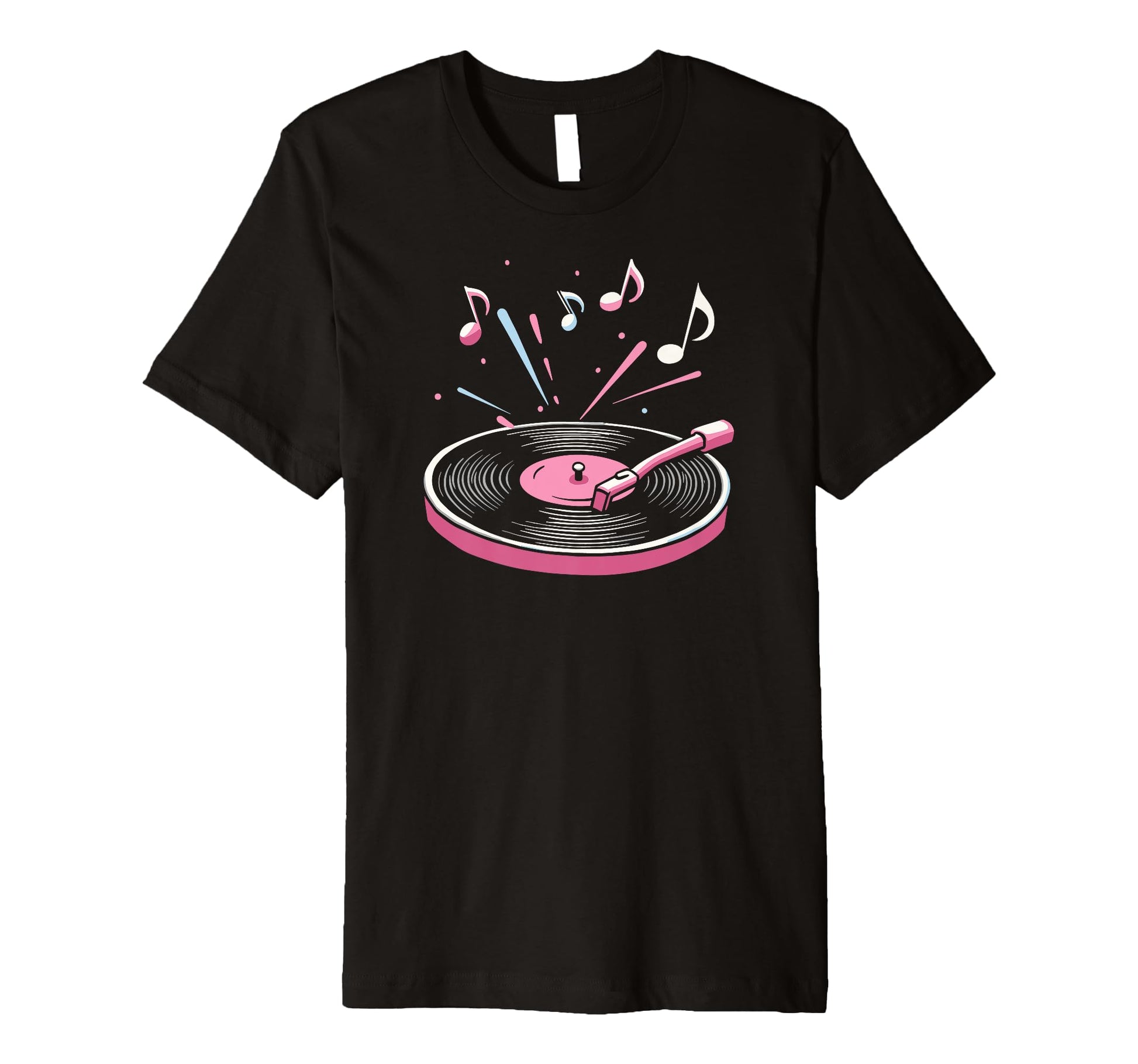 Vinyl Record Player Sketch Music T-Shirt - Casual Everyday Wear Unisex - T-Shirt, Sweatshirt, Hoodie
